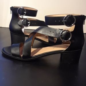 Black dress sandals.